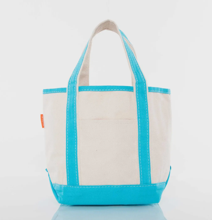 Handy Open Top Tote- Torquoise