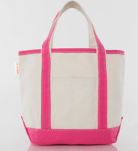 Handy Open Top Tote- Hot Pink