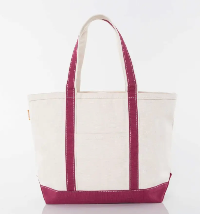 Medium Classic Tote- Maroon