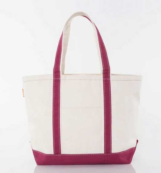 Medium Classic Tote- Maroon