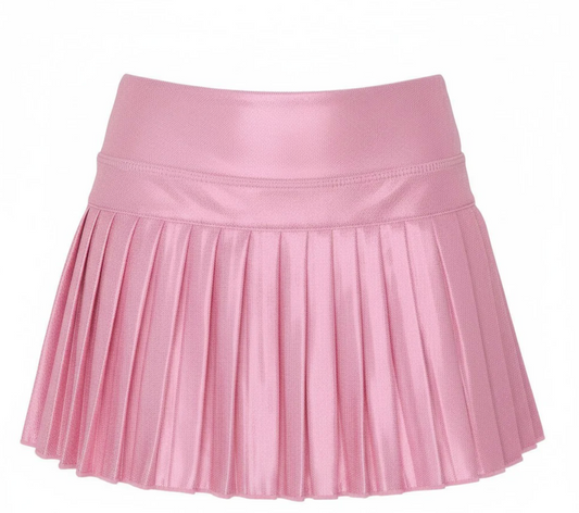 Mini Pleated Skort- Pink Shimmer