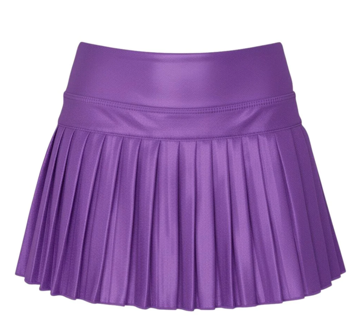 Mini Pleated Skort- Purple Shimmer
