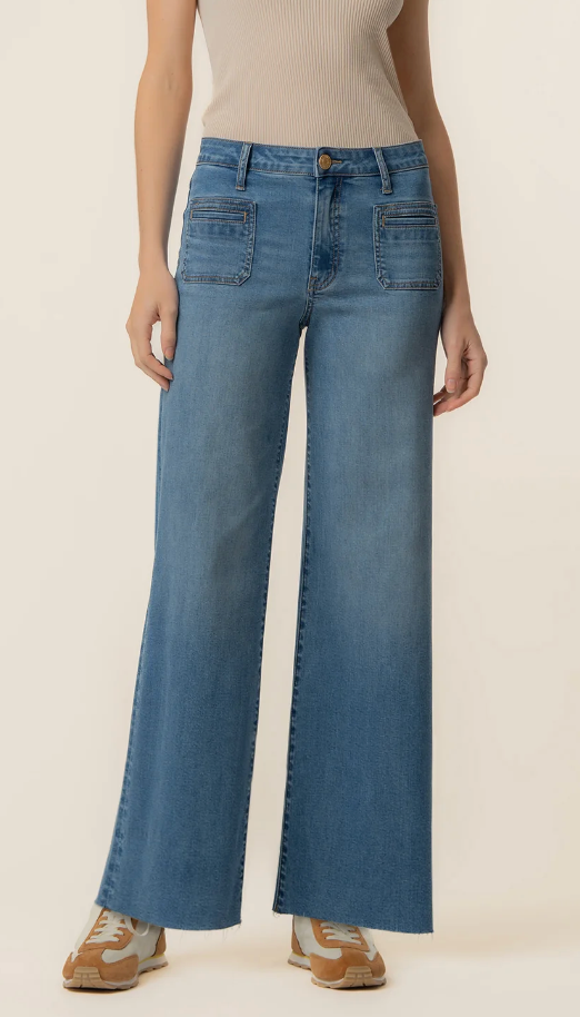Meg High Rise Wide Leg - Sunny Wash
