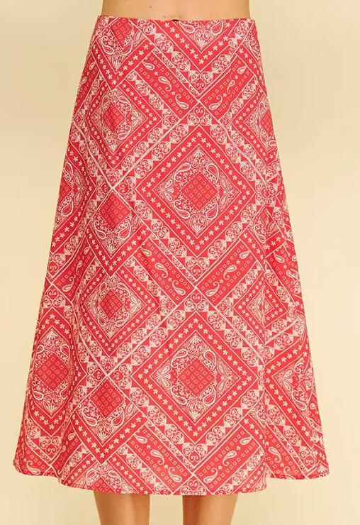 Bandana Print Puff Sleeve set