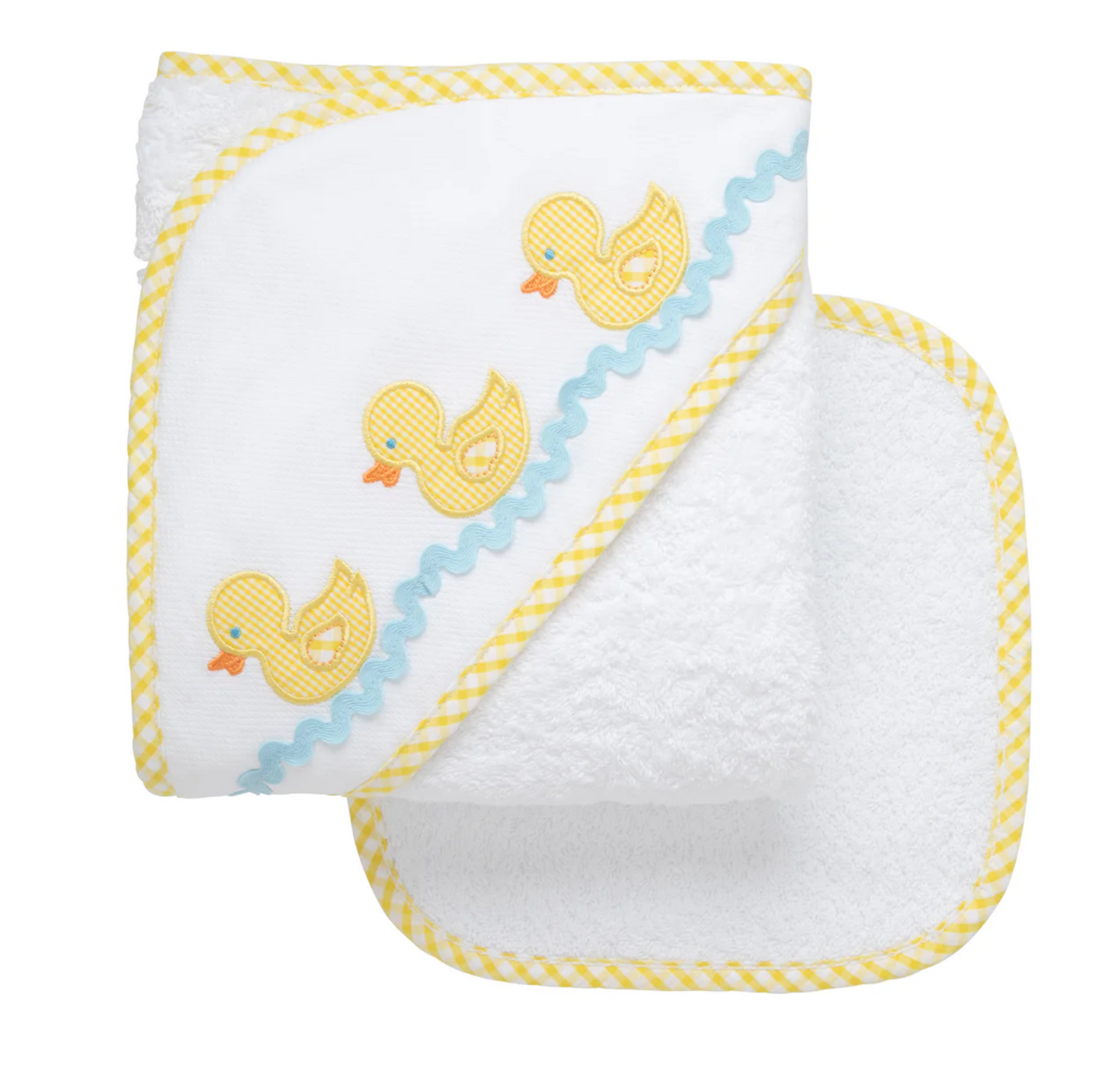 Duck Baby Hooded Towel & Washcloth Set