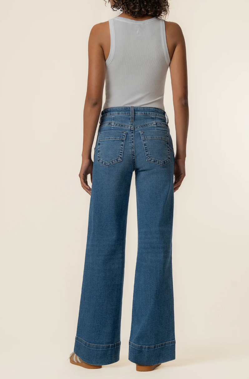 Maya High Rise Wide Leg Journey Wash