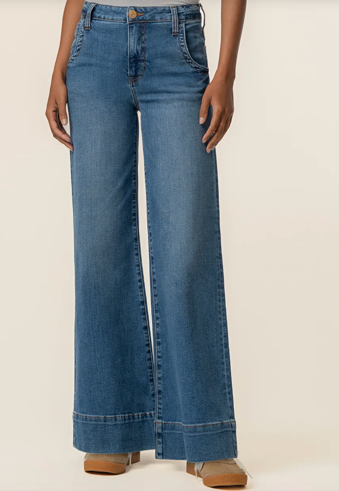 Maya High Rise Wide Leg Journey Wash
