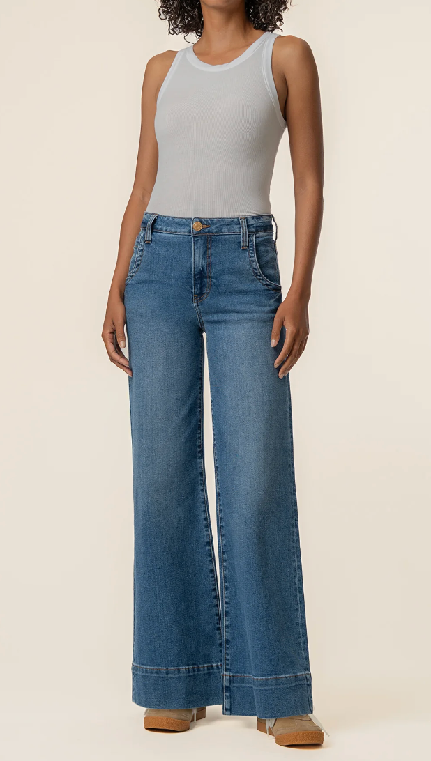 Maya High Rise Wide Leg Journey Wash