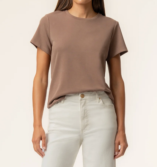 Remington Scoop Neck Top - Latte