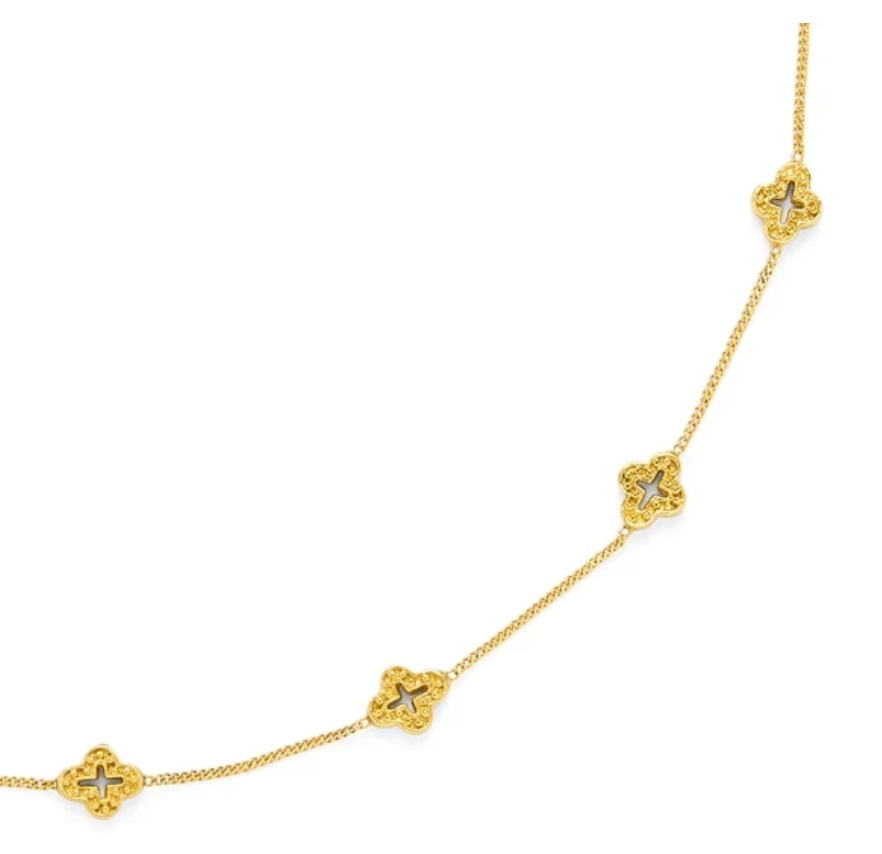 Florentine Demi Delicate Station Necklace