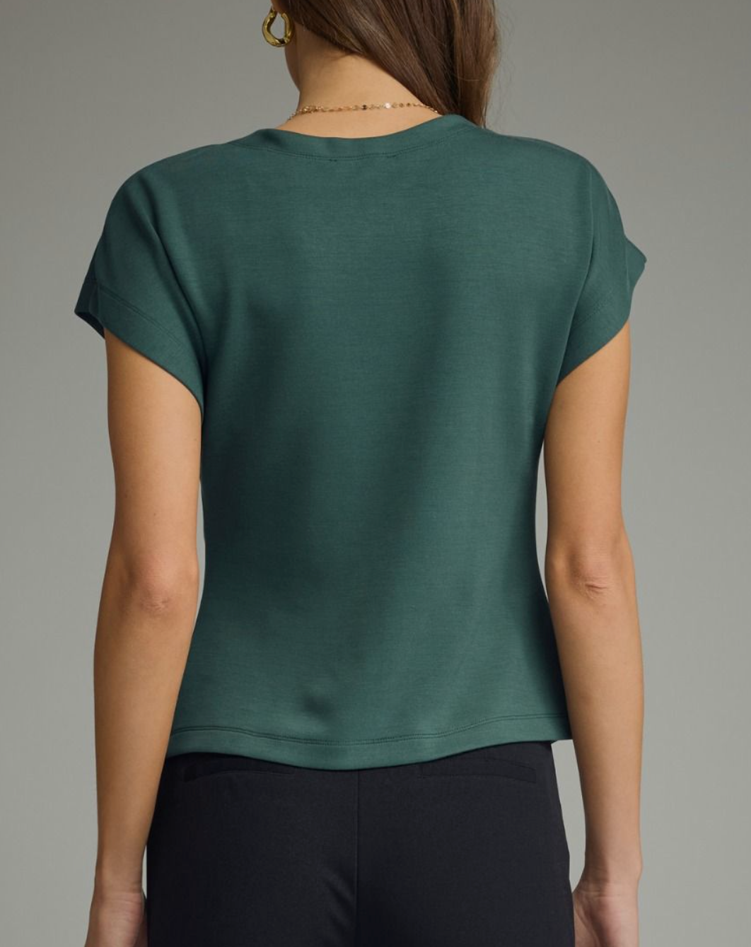 Ruched Button Up Cap Sleeve Top