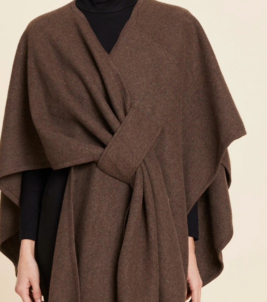 Knit Wrap- Brown