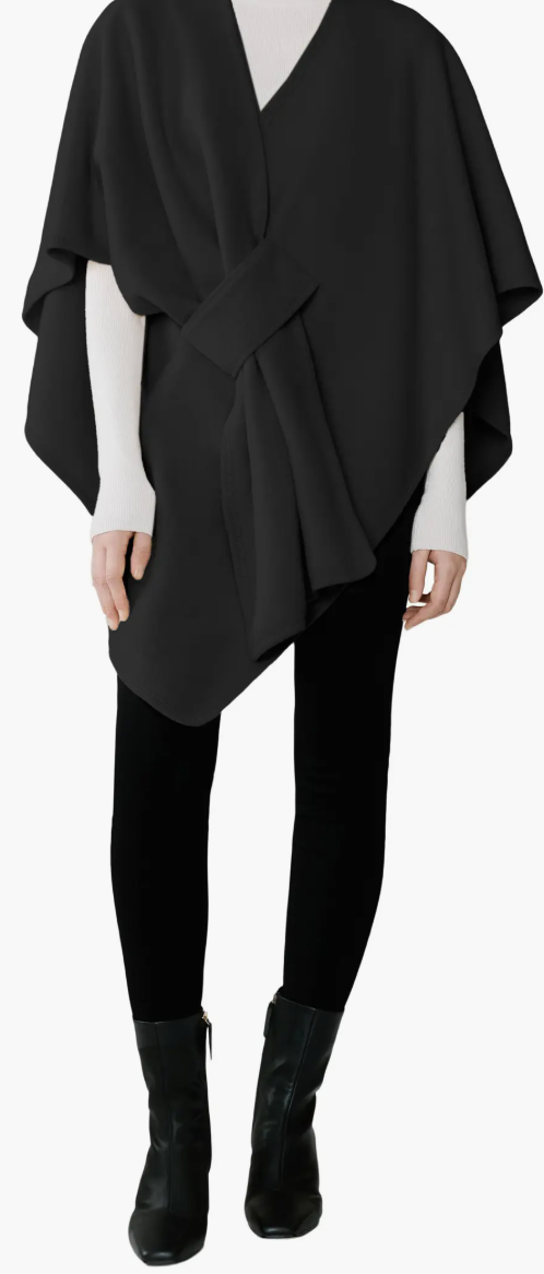Knit Wrap-Black