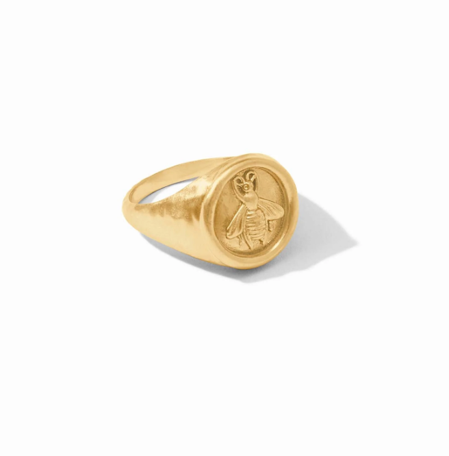 Bee Signet Ring- Gold