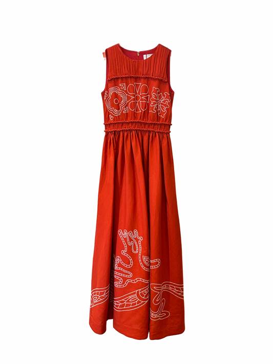 Sorrento Dress - Rossa