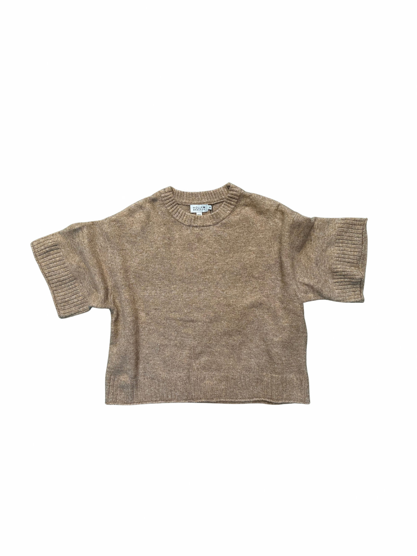 ladies knitted sweater camel