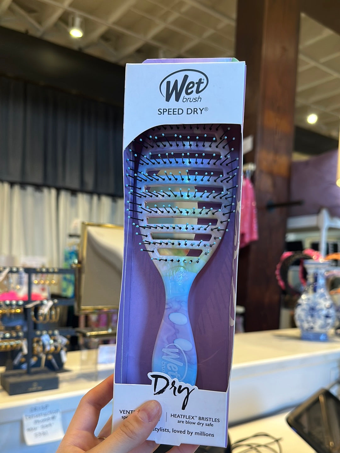 Wet brush store speed dry