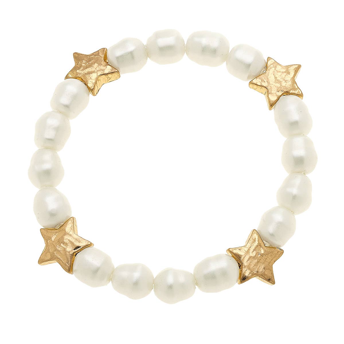 Sarah Star Bracelet in Ivory Pearl