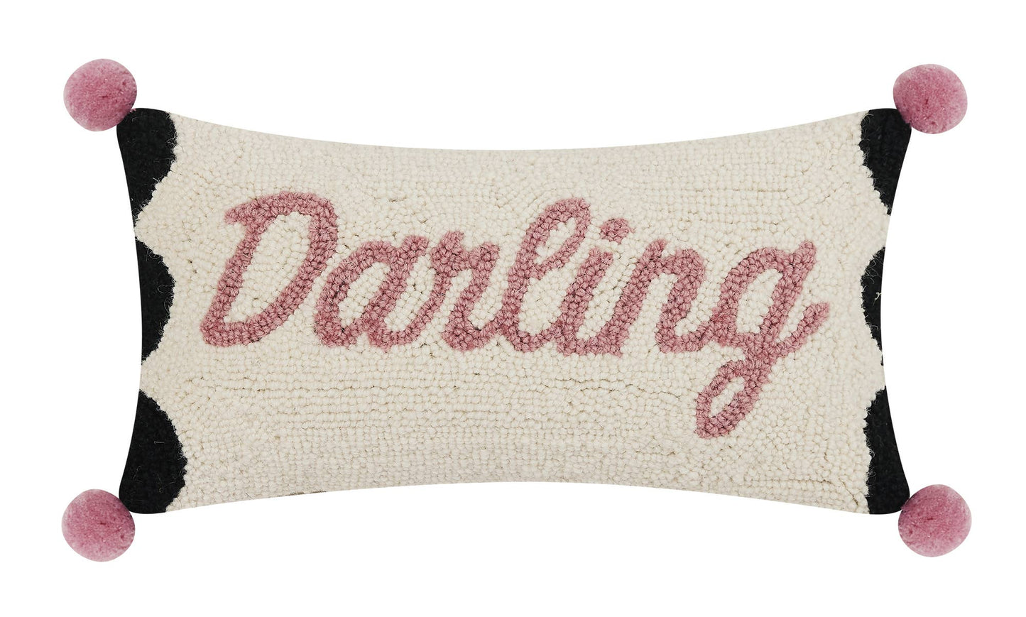 Darling W/Pom Pom Hook Pillow