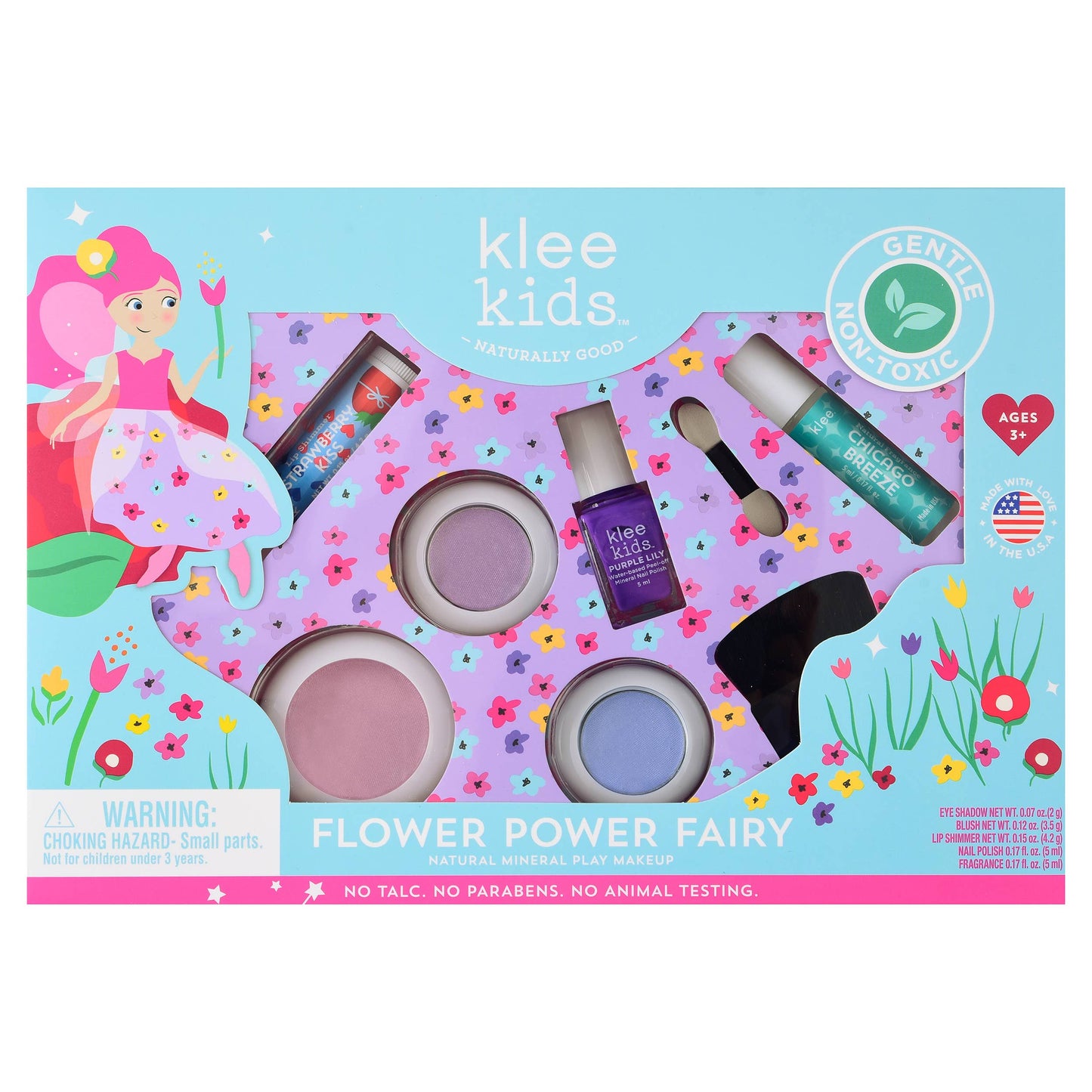 Pink Bubble Fairy - Klee Kids Deluxe Natural Makeup Kit
