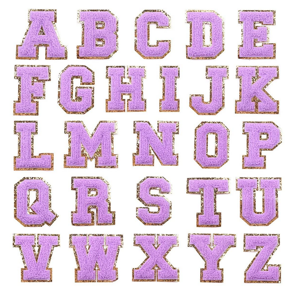 Large Varsity Letter Patch - Purple