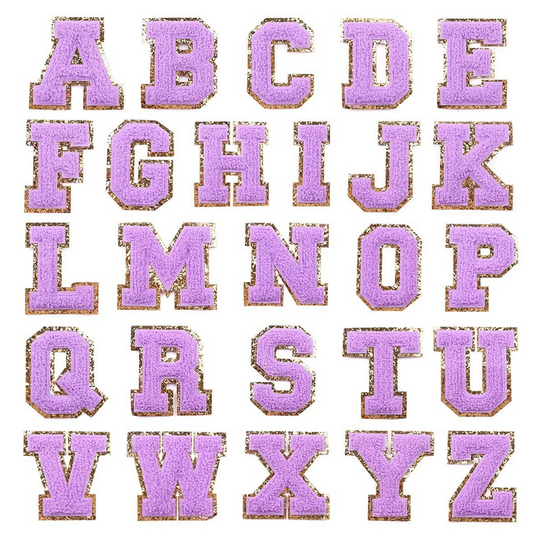 Large Varsity Letter Patch - Purple