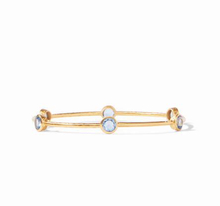 Milano Bangle - Chalcedony Blue (Medium)