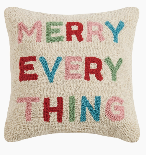 Merry Everything Hook Pillow