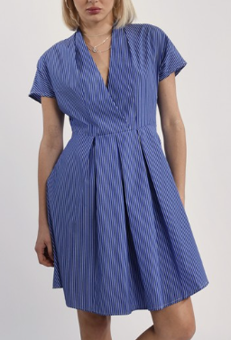 Striped Dress - Blue Lilia