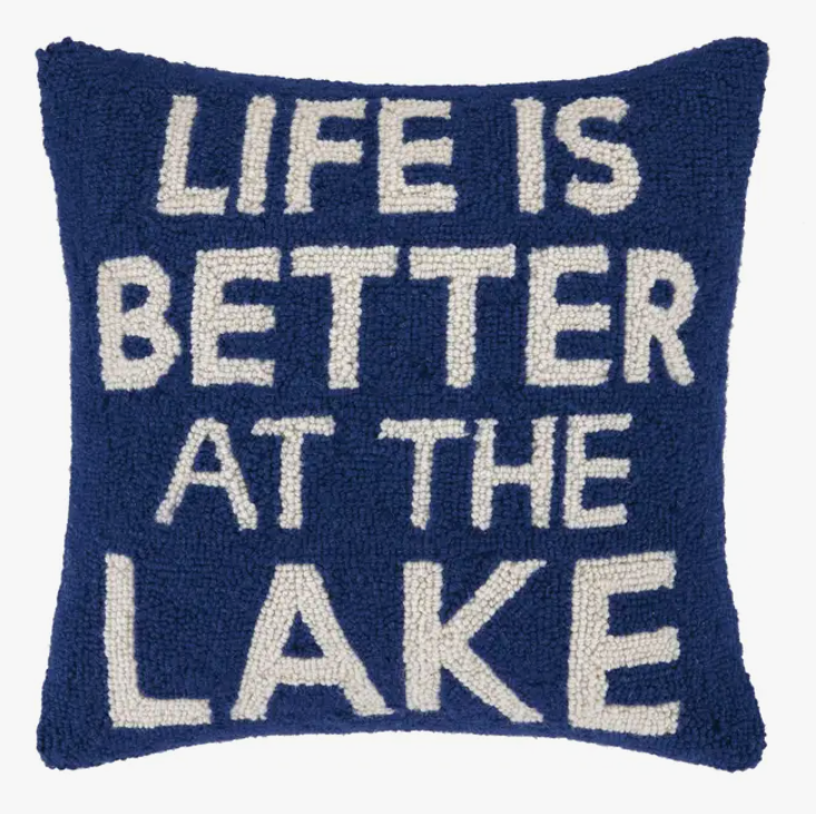 Life Is Better At The Lake Hook Pillow