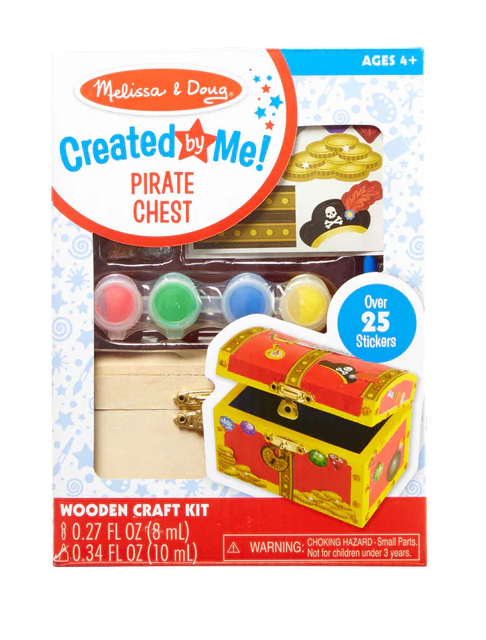 Melissa and Doug Pirate Chest Wooden Craft Kit