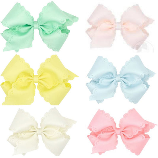 Wee Ones Small Eyelet Trim Bow
